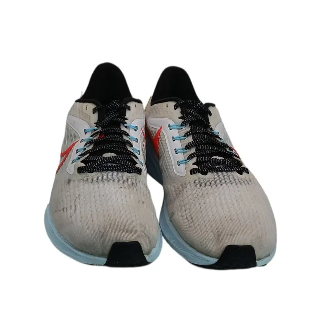 NIKE Air Zoom Pegasus Women's Light Gray w/Oragne Running Shoes - Size: 8 1/2